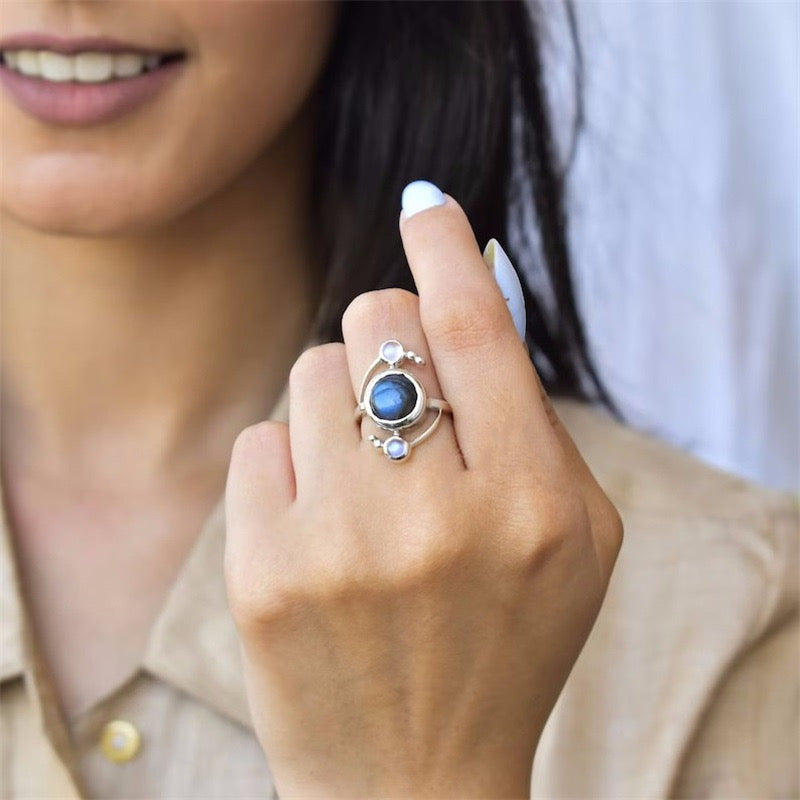 Natural Moonstone Ring