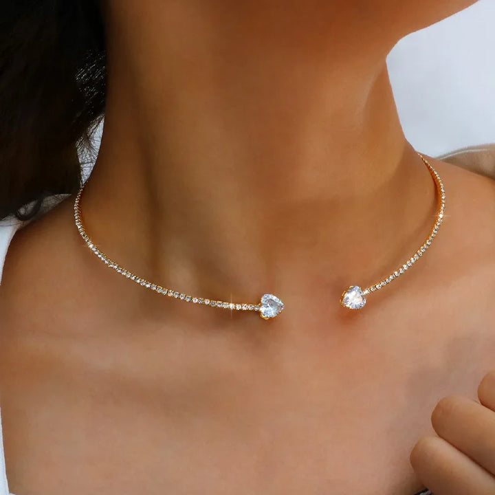 Rhinestone Choker Necklace