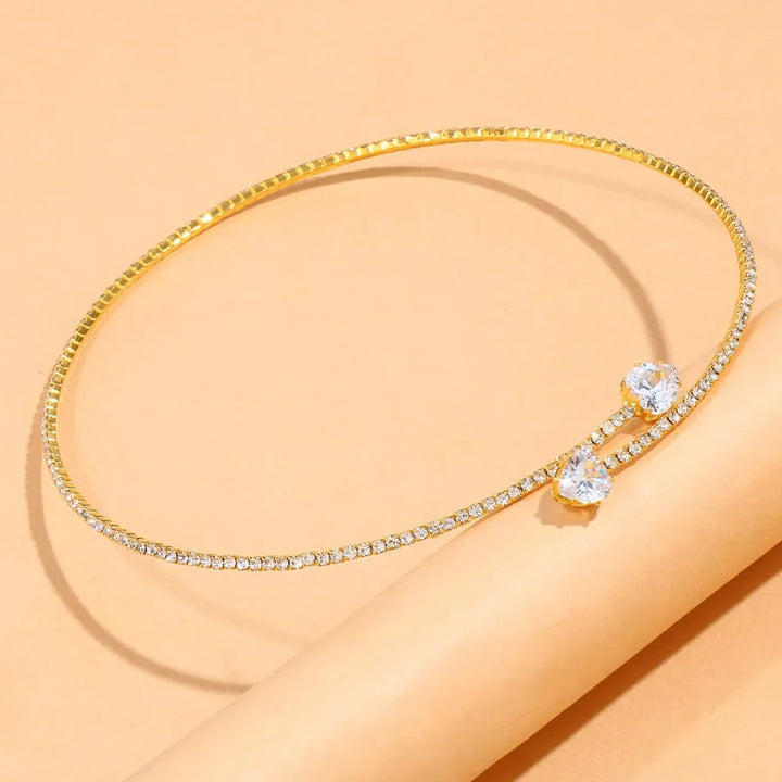 Rhinestone Choker Necklace