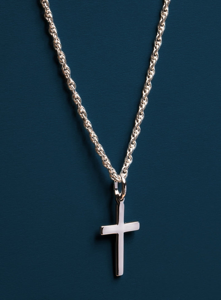 Mens Cross Pendant Necklace