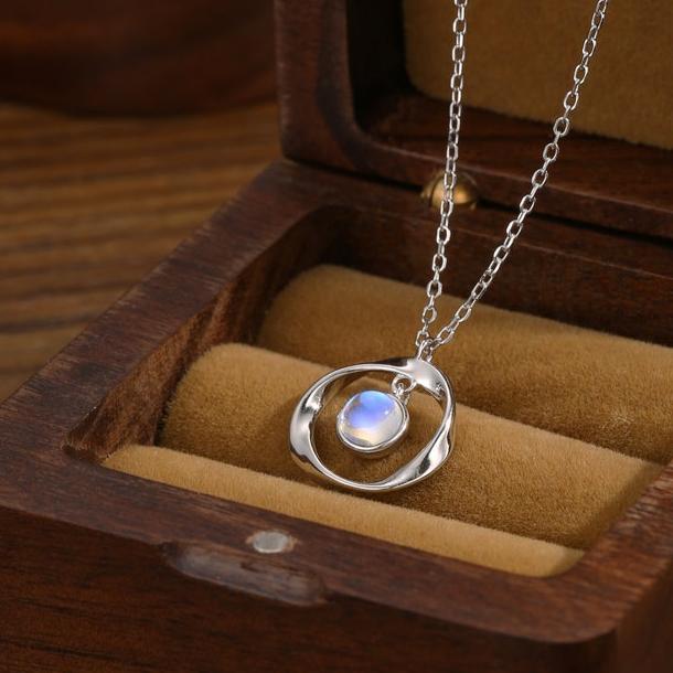 Moonstone Pendant Necklace