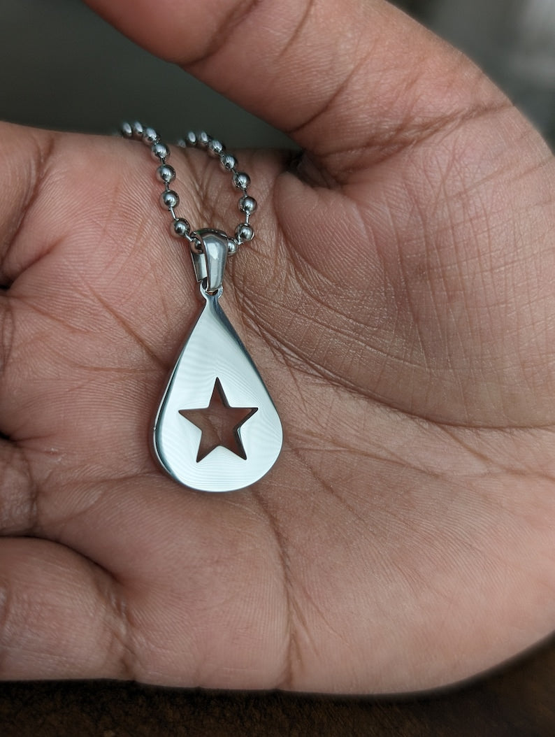 Teardrop Star Necklace