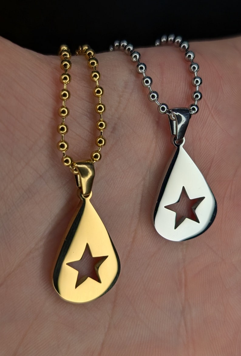 Teardrop Star Necklace