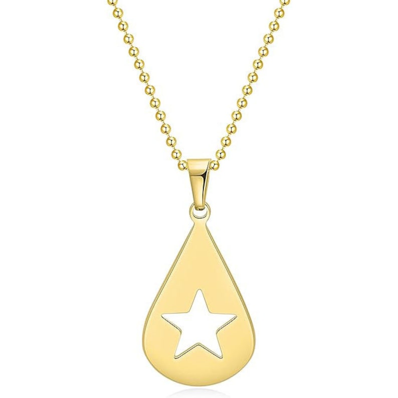 Teardrop Star Necklace