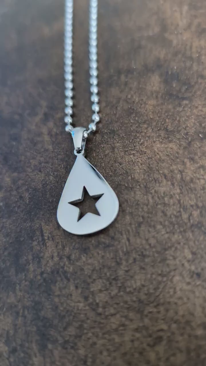 Teardrop Star Necklace